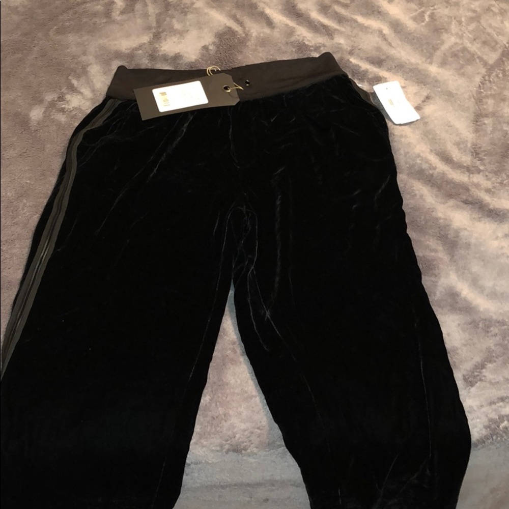 Black Velour rag & bone Track Pants